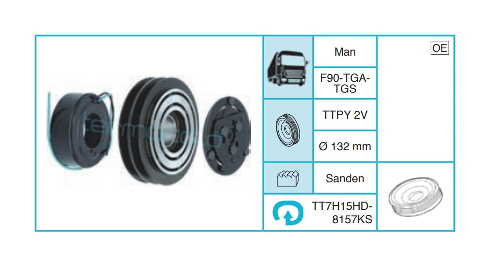 MAN F90-TGA TGS Kasnak Seti TT7H15HD8157KS