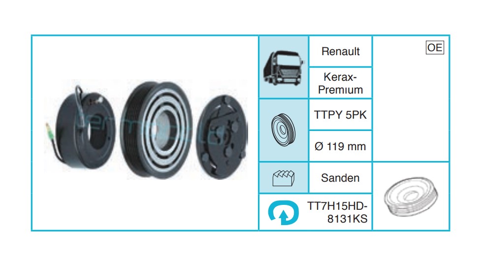 RENAULT Kerax Premıum Kasnak Seti TT7H15HD8131KS