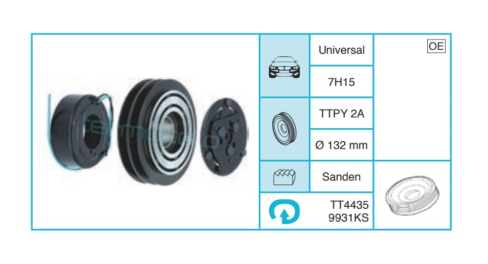 UNIVERSAL 7H15 Kasnak Seti TT44359931KS