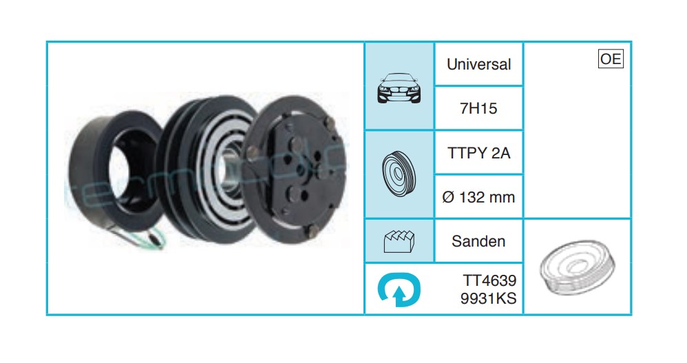 UNIVERSAL 7H15 Kasnak Seti TT46399931KS