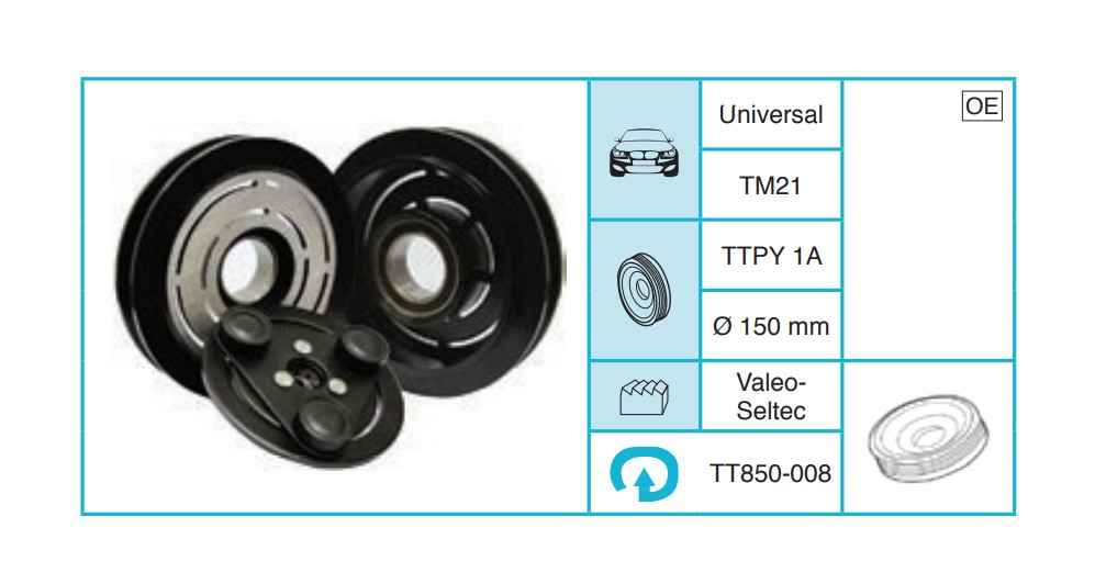 UNIVERSAL - Kasnak Seti TT850-008