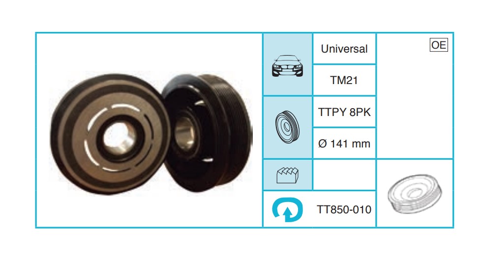 UNIVERSAL - Kasnak Seti TT850-010