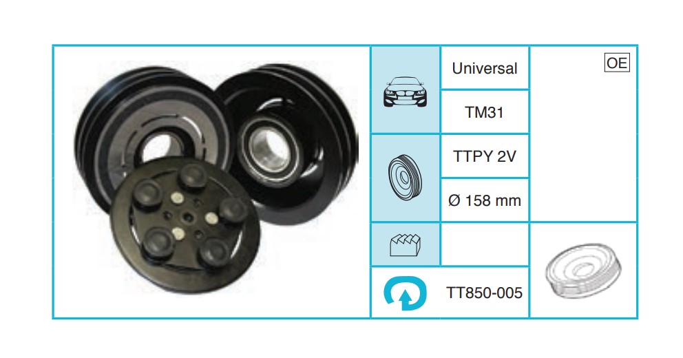 UNIVERSAL - Kasnak Seti TT850-005