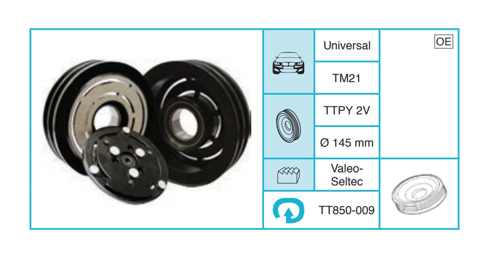 UNIVERSAL - Kasnak Seti TT850-009