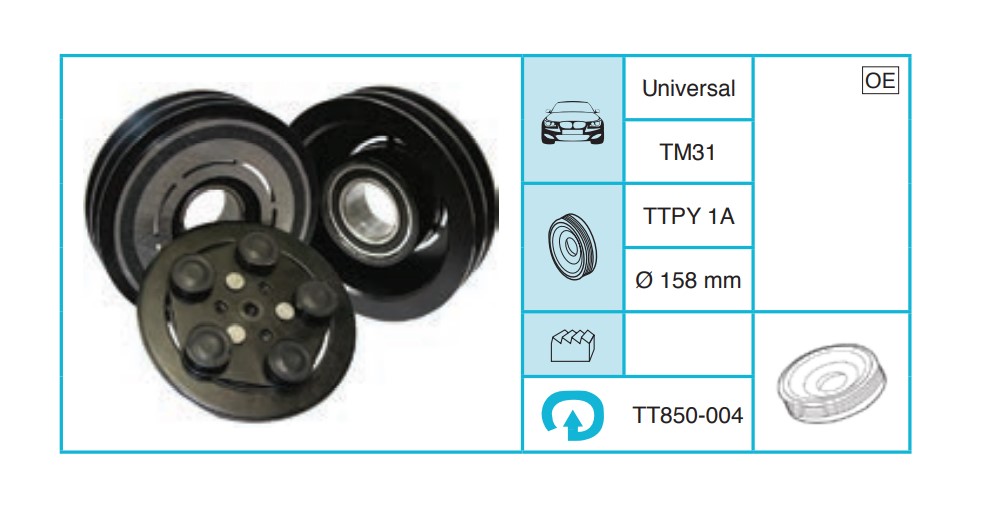 UNIVERSAL - Kasnak Seti TT850-004