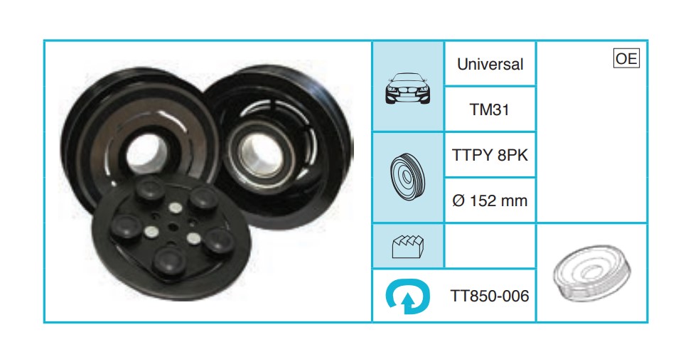 UNIVERSAL - Kasnak Seti TT850-006