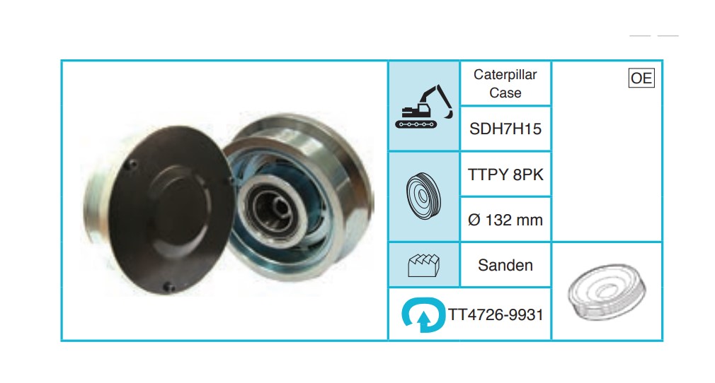 CATERPILLAR Case Kasnak Seti TT4726-9931