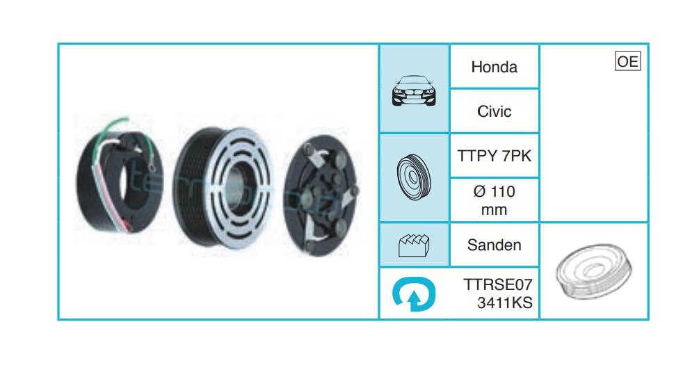 HONDA Civic Kasnak Seti TTRSE073411KS