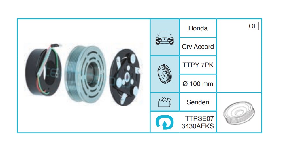 HONDA Crv Accord Kasnak Seti TTRSE073430AEKS