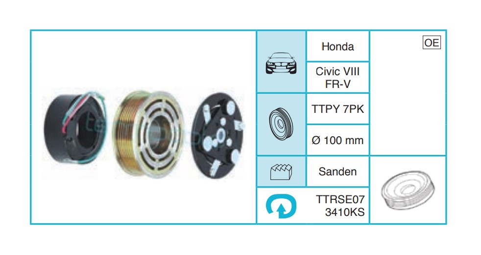 HONDA Civic VIII FR-V Kasnak Seti TTRSE073410KS