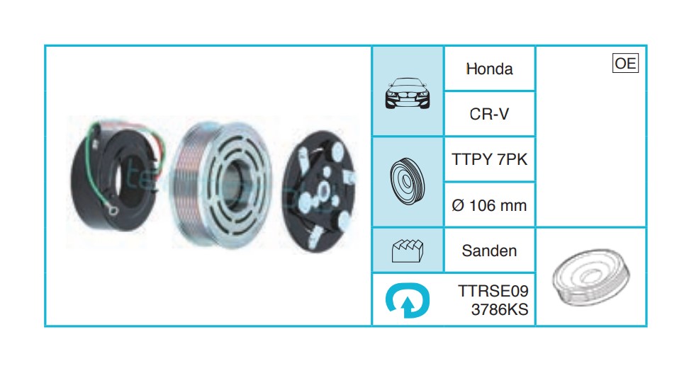 HONDA CR-V Kasnak Seti TTRSE093786KS