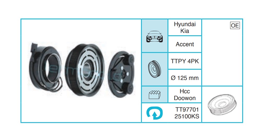 KIA - Kasnak Seti TT9770125100KS