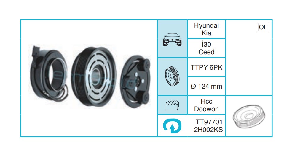 KIA Ceed Kasnak Seti TT977012H002KS