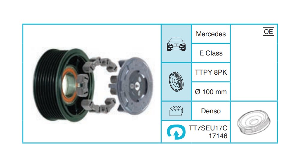 MERCEDES E Class Kasnak Seti TT7SEU17C17146