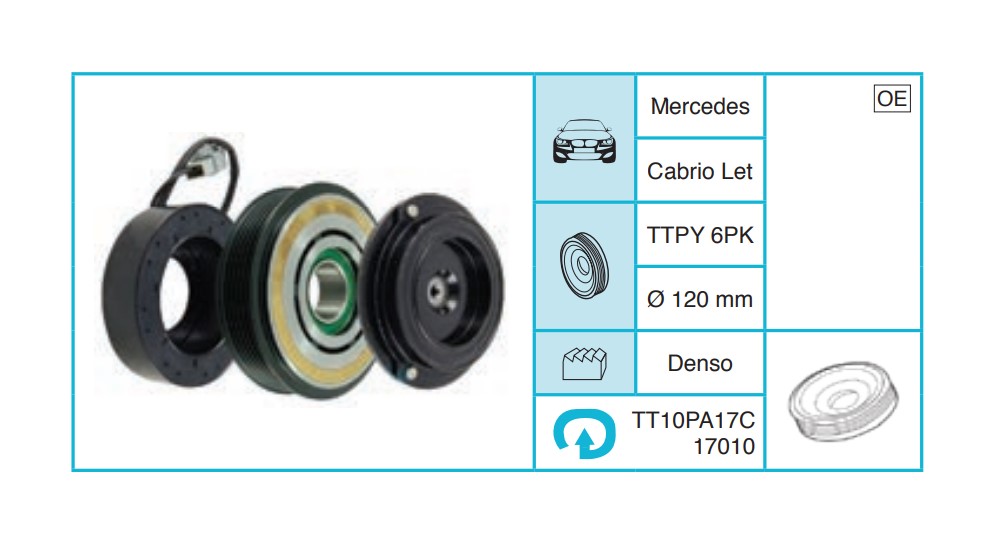 MERCEDES Cabrio Let Kasnak Seti TT10PA17C17010