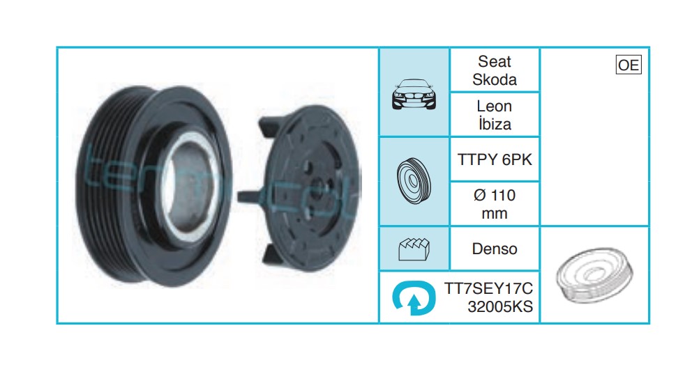 SEAT Leon İbiza Kasnak Seti TT7SEY17C32005KS