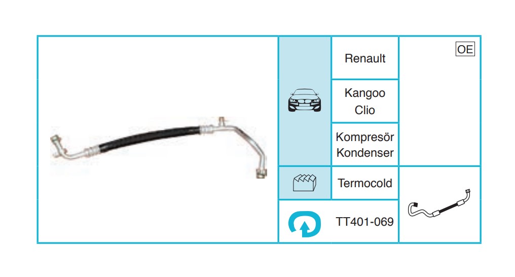 RENAULT Clio Kangoo Hortum TT401-069