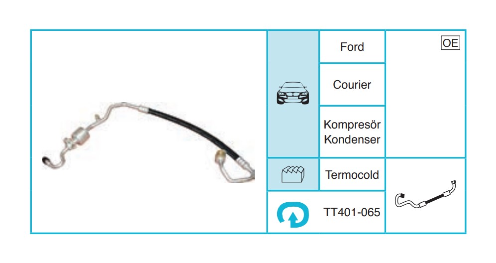 FORD Courier Hortum TT401-065