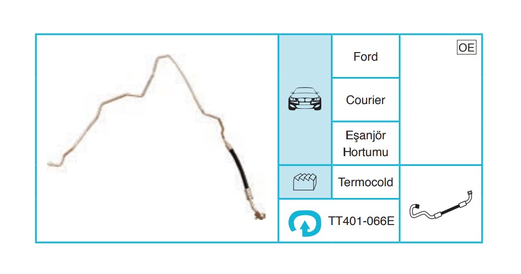 FORD Courier Hortum TT401-066E