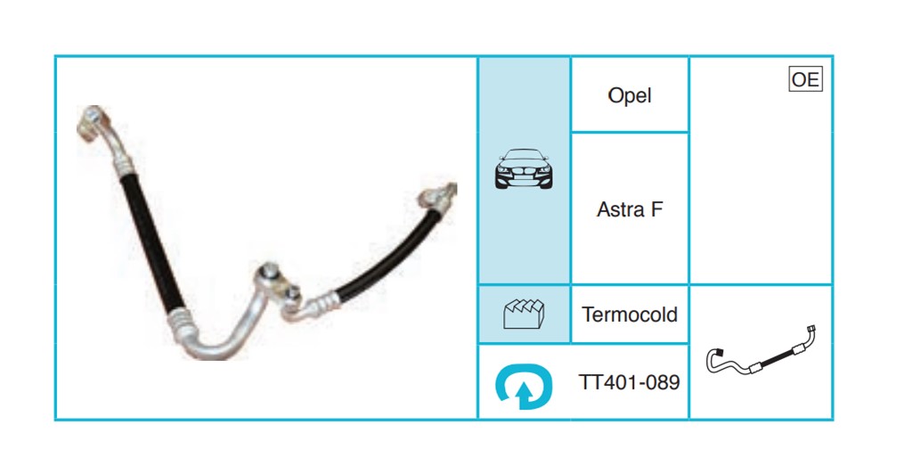 OPEL Astra F Hortum TT401-089