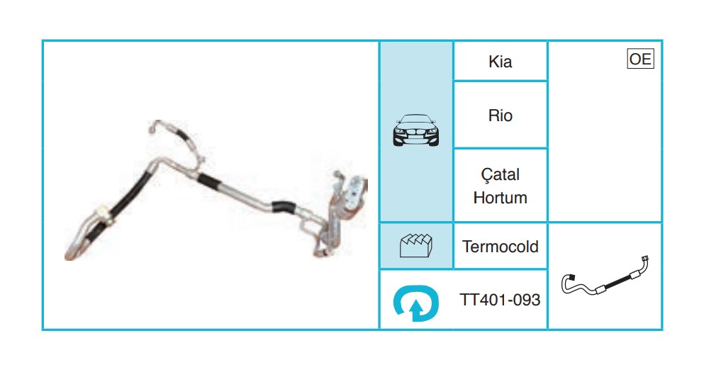 KIA Rio Hortum TT401-093