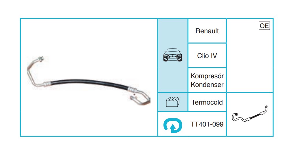 RENAULT Clio IV Hortum TT401-099
