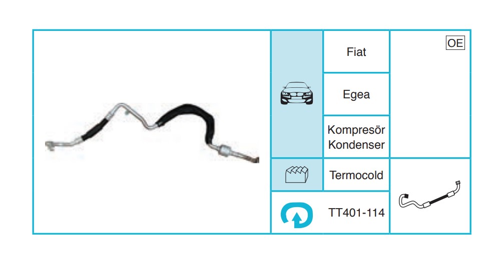 FIAT Egea Hortum TT401-114