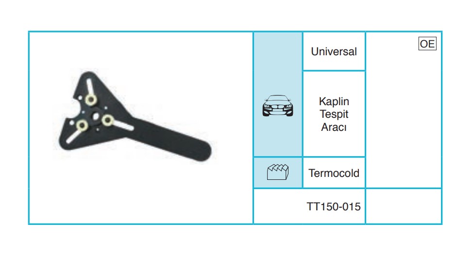 UNIVERSAL 150-015 Servis Ekipmanları ve Aksesuarlar TT150-015