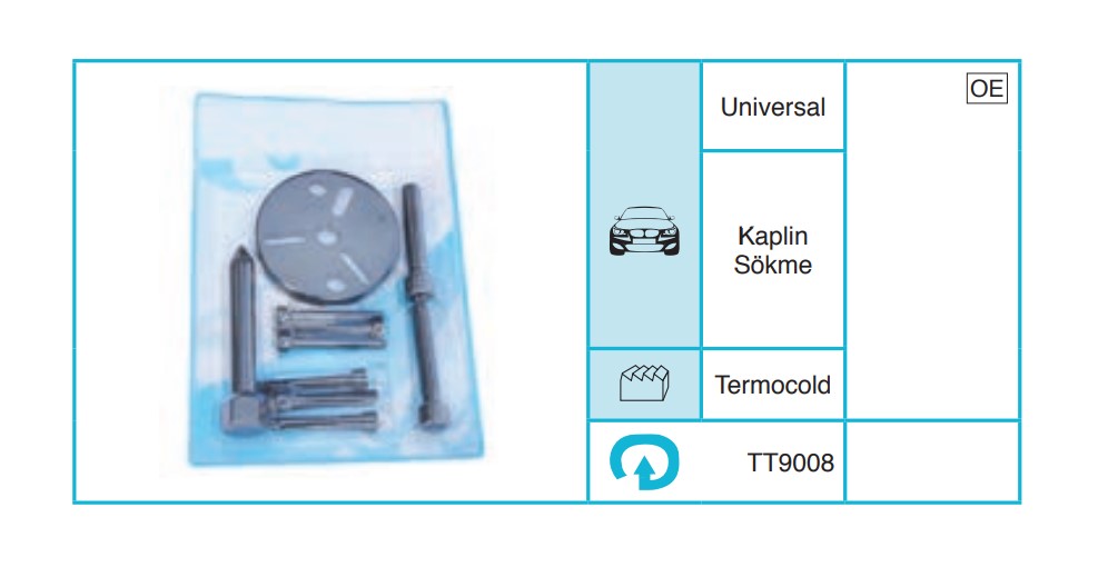 UNIVERSAL 9008 Servis Ekipmanları ve Aksesuarlar TT9008