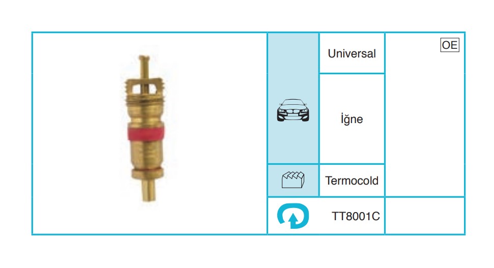 UNIVERSAL 8001C Servis Ekipmanları ve Aksesuarlar TT8001C