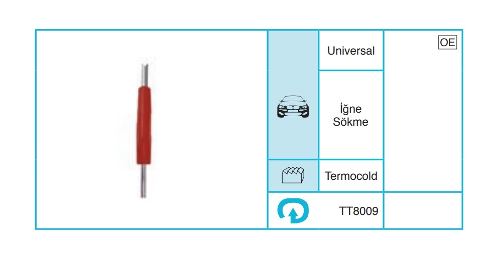 UNIVERSAL 8009 Servis Ekipmanları ve Aksesuarlar TT8009