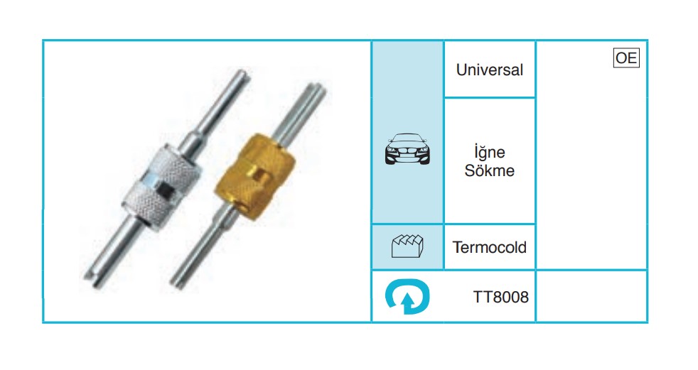 UNIVERSAL 8008 Servis Ekipmanları ve Aksesuarlar TT8008