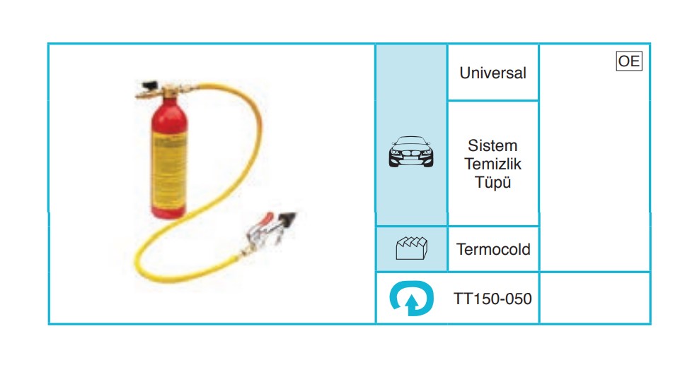UNIVERSAL 150-050 Servis Ekipmanları ve Aksesuarlar TT150-050