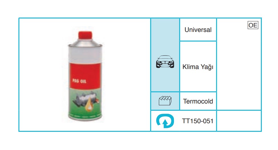 UNIVERSAL 150-051 Servis Ekipmanları ve Aksesuarlar TT150-051