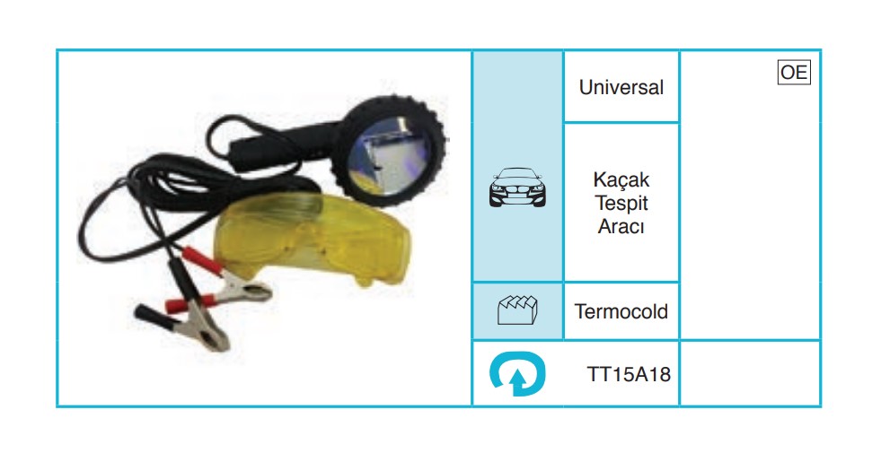 UNIVERSAL 15A18 Servis Ekipmanları ve Aksesuarlar TT15A18