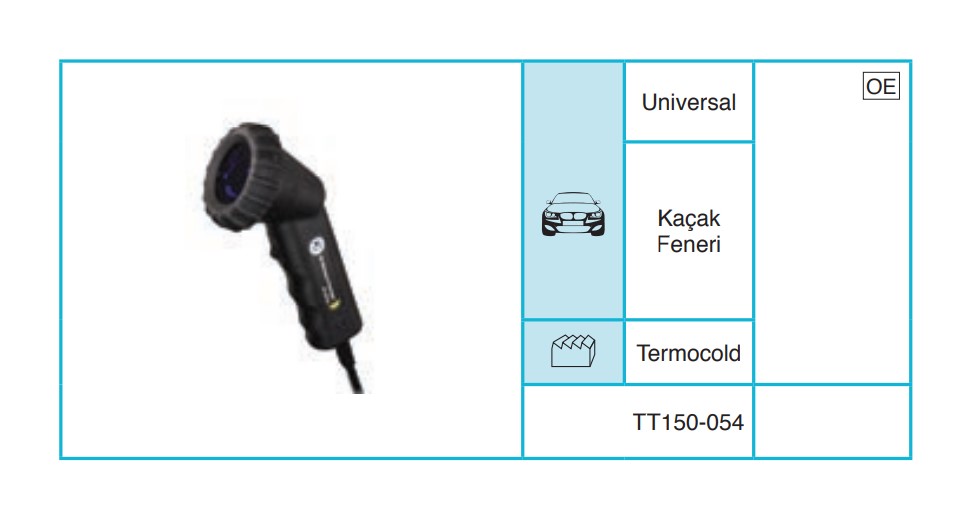 UNIVERSAL 150-054 Servis Ekipmanları ve Aksesuarlar TT150-054