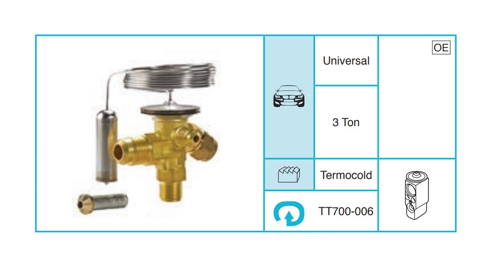 UNIVERSAL 700-006 Denge Valfi ve Termostat TT700-006