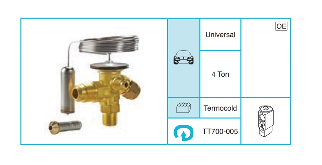 UNIVERSAL 700-005 Denge Valfi ve Termostat TT700-005