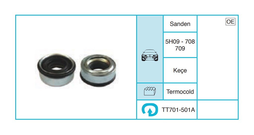 TERMOCOLD 5H09 - 708 709 Keçe Keçe TT701-501A