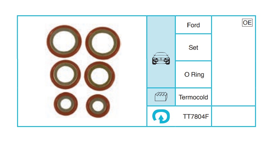 FORD Set O Ring O Ring TT7804F