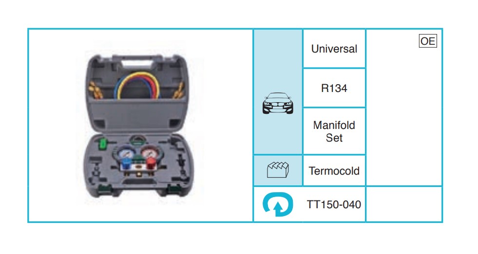 UNIVERSAL R134 Set Ekipmanları ve Aksesuarlar TT150-040