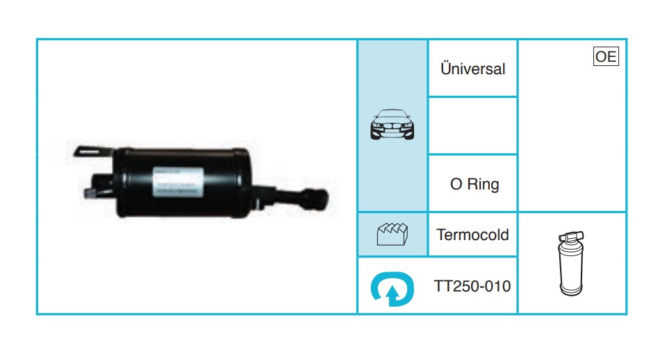 UNIVERSAL - Kurutucu Filtre TT250-010