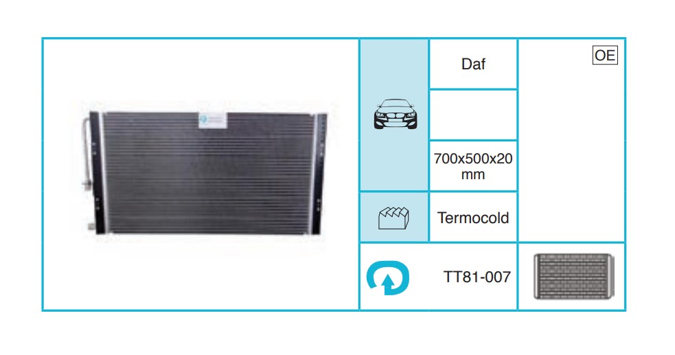 UNIVERSAL 81-007 Kondanser TT81-007