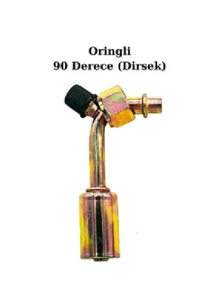 TERMOCOLD 13mm İnyonlu Oringli Demir 90 Derece (Dirsek) Rekor TTR900-9019