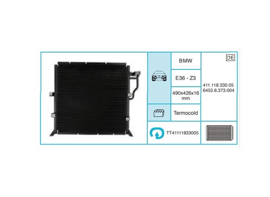 BMW E36, Z3 Kondanser TT41111833005