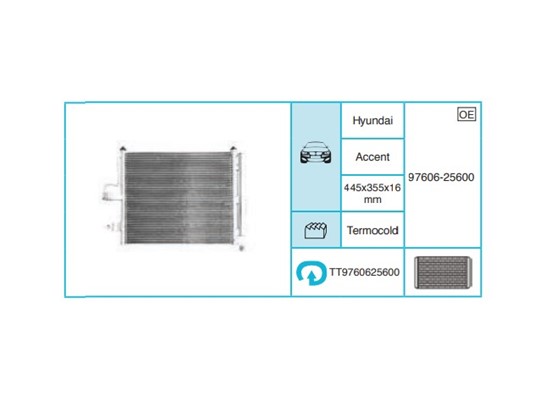 HYUNDAI Accent Kondanser TT97606-25600