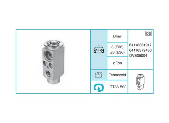 BMW 3 (E36) Z3 (E36) Ekspansiyon Valf TT33-B02