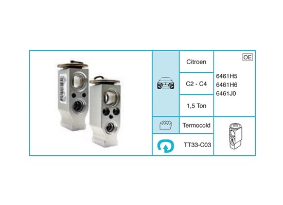 CITROEN C2 - C4 Ekspansiyon Valf TT33-C03