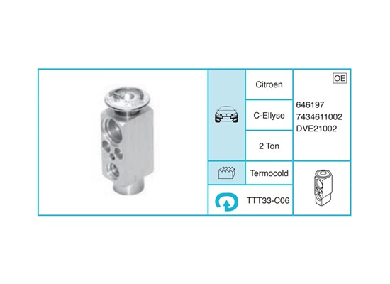 CITROEN C-Ellyse Ekspansiyon Valf TTT33-C06