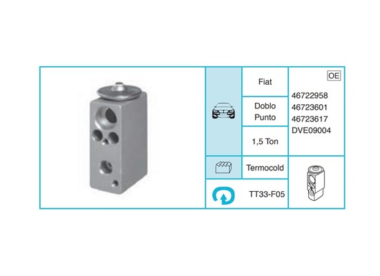 FIAT Doblo Punto Ekspansiyon Valf TT33-F05